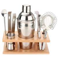 CEN CEN Rozsdamentes acél, 9 darabos pultos készlet állvánnyal