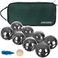 KRUZZEL KRUZZEL 22915 Petanque készlet, 8 golyó, nejlon tok, 7,3 cm