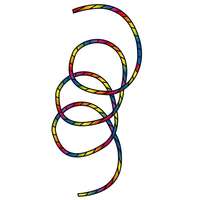 Invento Invento Tube Tail Rainbow Spiral 24 m