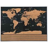 Malatec MALATEC Deluxe Nagy kaparós világtérkép zászlókkal, 82×59 cm, fekete