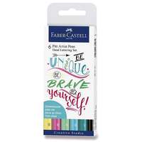 Faber-Castell Faber-Castell Pitt Artist toll kézi betűkkel ellátott markerek, 6 színben