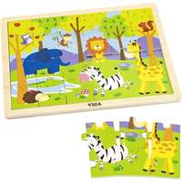 Viga Fa puzzle 24 darab - állatkert
