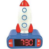 Lexibook Lexibook ébresztőóra éjszakai fénnyel, 3D-s rakétás designnal és hanghatásokkal