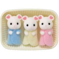 Sylvanian Families Sylvanian Families Baby Marshmallow egér hármas ikrek