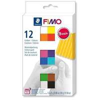 Fimo Fimo Soft Colour Pack süthető gyurma készlet - 12 szín, Basic Colours