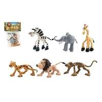 Teddies Teddies Vidám állatok Safari ZOO 6db
