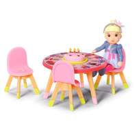 Zapf Creation BABY born Minis Születésnapi asztal, szék és baba szett