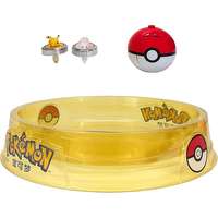 Jazwares Pokémon Double Spin Battle set s bojištěm - Pikachu, Mew a 2 Pokebally
