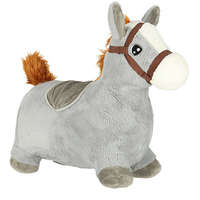 KIK KIK KX3188 Felfújható ugráló ló huzattal és pumpával, szürke