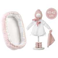 Llorens Llorens M740-88 New Born játékbaba ruha + kiegészítők, 40-42 cm méretű