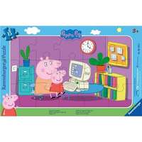 Ravensburger Ravensburger Puzzle 061235 Peppa malac: A számítógép előtt 15 db