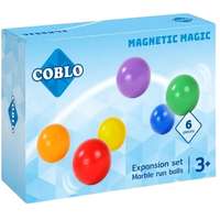 Coblo COBLO Golyópálya golyó, színes, klasszikus, 6 db