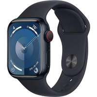 Apple Apple Watch Series 9 41mm Cellular - éjfekete alumínium tok, éjfekete sport szíj