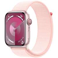 Apple Apple Watch Series 9 45mm Cellular - rózsaszín alumínium tok, világos rózsaszín sport szíj