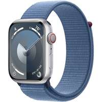 Apple Apple Watch Series 9 45mm Cellular - ezüst alumínium tok, télkék sport szíj