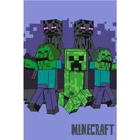 Jerry Fabrics JERRY FABRICS Minecraft Mobs Coming for You fleece gyerektakaró, 100×150 cm