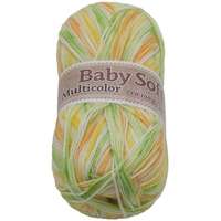 Jan Rejda Baby soft multicolor 100 g - 608 fehér, sárga, narancssárga, zöld