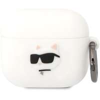 KARL LAGERFELD Karl Lagerfeld 3D Logo NFT Choupette Head Airpods 3 White szilikon tok