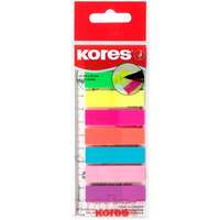 KORES KORES Index Strips vonalzóra 45 x 12 mm, 8 x 25 lap, többféle neon szín