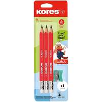 KORES KORES JUMBO Coach HB, háromszögletű - készlet, 3 db