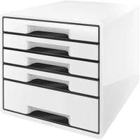 Leitz LEITZ WOW CUBE, 5 fiók, fehér/fekete