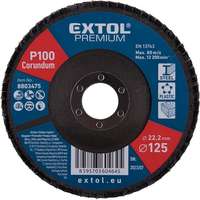 Extol Premium EXTOL PREMIUM 8803475 Lamellás csiszolókorong, korund 125mm, P100