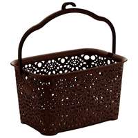 MEGAPLAST Mega Plast MONAKO csipesztartó kosár, 13×23,5×15,5 cm, wenge