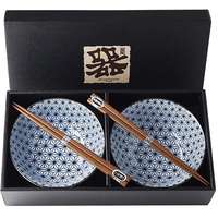 MADE IN JAPAN Made In Japan Starburst Design Tálkészlet pálcikákkal, 400 ml, 2 db