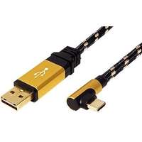 ROLINE Roline GOLD USB 2.0, USB A(M) to USB C(M) - 0,8m