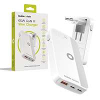 Mobile Origin Mobile Origin 65W GaN III Slim Charger dual USB-C Single USB-A White töltőfej