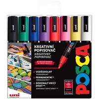 POSCA UNI Posca 5M Filctoll készlet, 8 db, alapszínek
