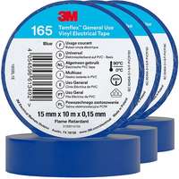 3M 3M Temflex 165 elektromos szigetelőszalag 15 mm×10 m×0,15 mm, 3 db