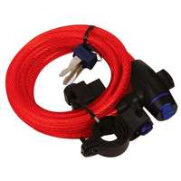 OXFORD OXFORD zár motorkerékpár kábelzár (piros, hossz 1,8 m)