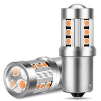 SEFIS MOTO M-Style LED izzó PY21W BAU15S 15SMD 3,5W narancs színben