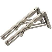 SEFIS MOTO SEFIS Rozsdamentes acél polctartó - lehajtható 20 cm 2 db