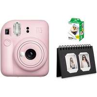 Fujifilm FujiFilm Instax Mini 12 Blossom Pink + mini film 20 darab fotó + Instax asztali album 40 Black