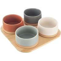 ORION Orion tál/felszolgáló tálca szett, cserépedény és bambusz