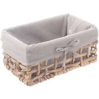 ORION ORION kosár 27 × 17 × 13 cm szürke, vízijácint + textil