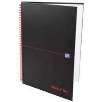 Oxford - papírnictví OXFORD Black n´ Red Notebook A4, vonalas - 70 lap