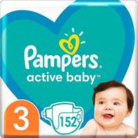 PAMPERS PAMPERS Active Baby 3-as méret (152 db) - havi csomag