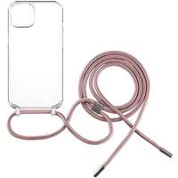 FIXED FIXED Pure Neck AntiUV Tok Apple iPhone 12/12 Pro rózsaszín nyakpántos tok