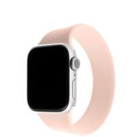 FIXED FIXED Elastic Silicone Strap Apple Watch 42/44/45/Ultra 49mm méret XS - rózsaszín