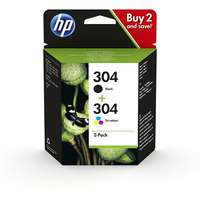 HP HP 3JB05AE sz. 304 multipack fekete + tri-color