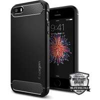 Spigen SPIGEN Rugged Armor Black iPhone SE/5s/5 tok