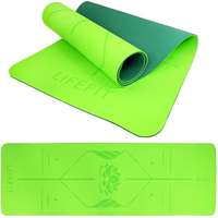 Lifefit LIFEFIT YOGA MAT LOTOS DUO, 183x58x0,6 cm, zöld