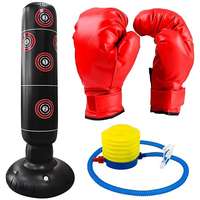 PRONETT PRONETT XJ5099 Felfújható boxzsák + kesztyűk