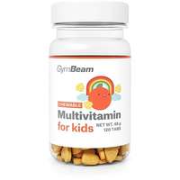 GymBeam GymBeam Multivitamin for kids, rágótabletta gyerekeknek - narancs, 120 db