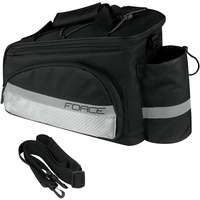 Force Force Slim fekete bringás táska csomagtartóra, 9 l