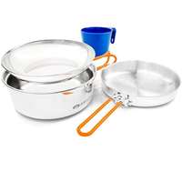 GSI Outdoors GSI Outdoors Glacier Stainless 1 Person Mess Kit