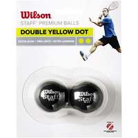 Wilson Wilson Staff Squash 2 Ball Pack Double Yellow Dot